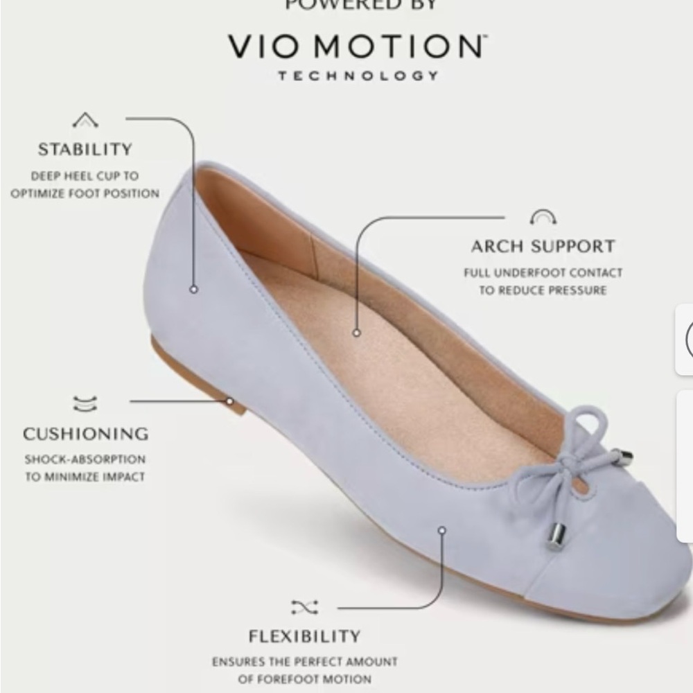Vionic Klara Ballet Flat Size 7 Good Condition - Picture 11 of 11